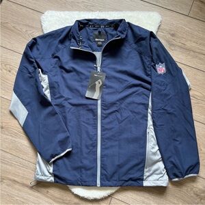 NFL Men's Windbreaker in Navy and Gray
